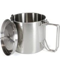 Origin Outdoors Stainless Steel Camping Pot '2 in 1'