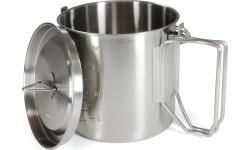 Origin Outdoors Stainless Steel Camping Pot '2 in 1'