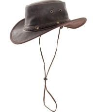 Origin Outdoors Leather Hat 'Crushable'