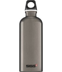 Butelka podróżna sportowa do picia SIGG Alu Drinking Traveller - aluminiowa, 0,6 l, szara