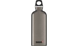 Butelka podróżna sportowa do picia SIGG Alu Drinking Traveller - aluminiowa, 0,6 l, szara