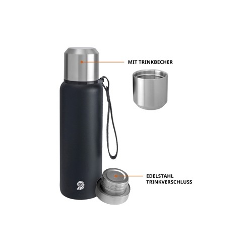 Termos próżniowy Origin Outdoors Vacuum PureSteel, 0,1L, czarny