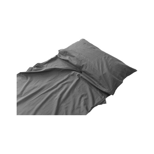 Prostokątna wkładka do śpiwora Origin Outdoors Cotton, Szara