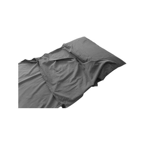Prostokątna wkładka do śpiwora Origin Outdoors Cotton, Szara