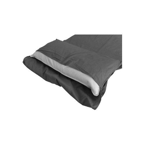 Prostokątna wkładka do śpiwora Origin Outdoors Cotton, Szara