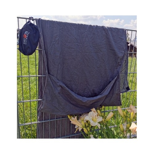 Prostokątna wkładka do śpiwora Origin Outdoors Cotton, Szara