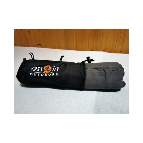 Prostokątna wkładka do śpiwora Origin Outdoors Cotton, Szara