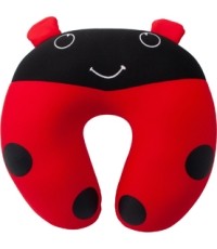 Poduszka pod szyję podróżna turystyczna z mikrogranulkami dla dzieci Origin Outdoors Ladybug - Biedronka