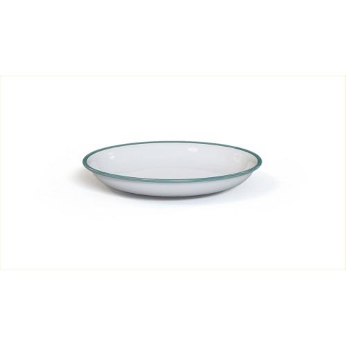 Emaliowany talerz Origin Outdoors Ocean Deep, 20 cm, biały
