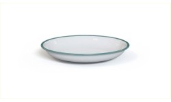 Emaliowany talerz Origin Outdoors Ocean Deep, 20 cm, biały