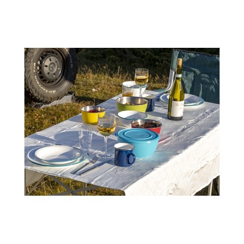 Turystyczny kubek emaliowany Origin Outdoors - 360 ml, niebieski