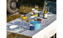 Turystyczny kubek emaliowany Origin Outdoors - 360 ml, niebieski