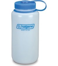Butelka turystyczna sportowa Nalgene Drinking HDPE WM - biała, 1 l