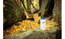 Butelka turystyczna sportowa Nalgene Drinking HDPE WM - biała, 1 l