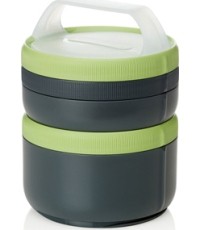 Humangear Stax pudełko na żywność, XL szary/zielony