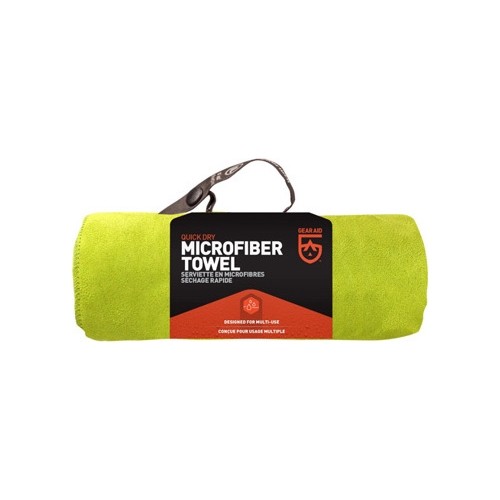 Ręcznik turystyczny z mikrofibry GearAid - 50x100 cm, zielony