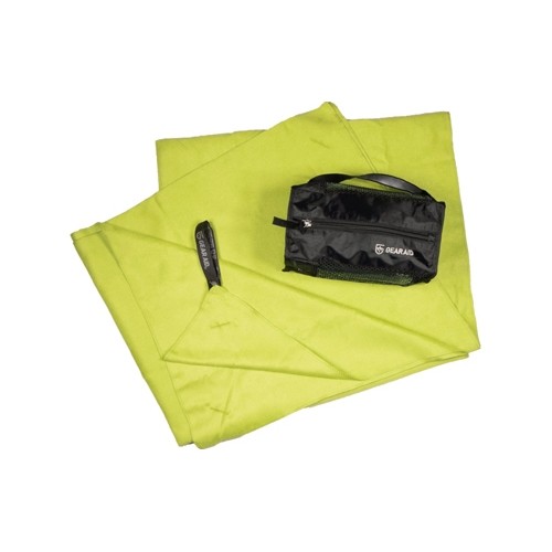 Ręcznik szybkoschnący turystyczny z mikrofibry GearAid - 50x100 cm, zielony