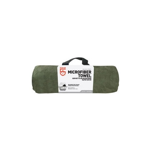 Ręcznik turystyczny z mikrofibry GearAid Microfiber Moss - 50x100 cm, zielony