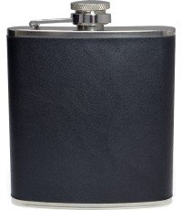 BasicNature Hip flask 'Leather'