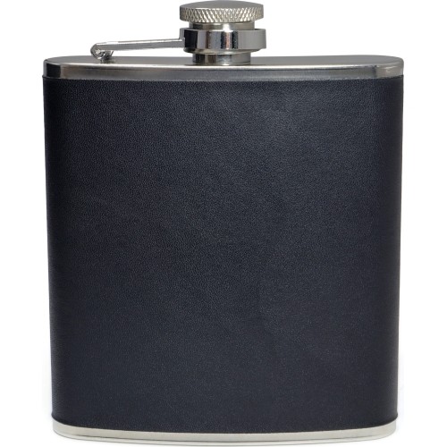 BasicNature Hip flask 'Leather'