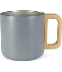 BasicNature Stainless steel thermo mug 'Rustico'