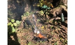 Krzesło składane turystyczne Stołek wędkarski BasicNature, Zielony
