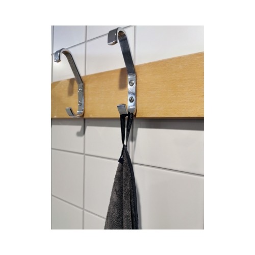 Ręcznik turystyczny sportowy typu frotte BasicNature Terry - 150x85 cm, szary