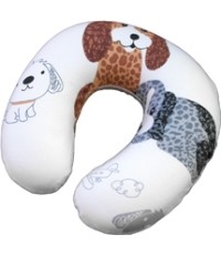 Poduszka pod szyję podróżna turystyczna dla dzieci BasicNature Kids Cartoon 