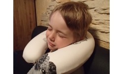 Poduszka pod szyję podróżna turystyczna dla dzieci BasicNature Kids Cartoon 