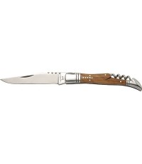 Nóż składany Laguiole Classic Multi z rękojeścią z drewna oliwnego, 20,2 cm