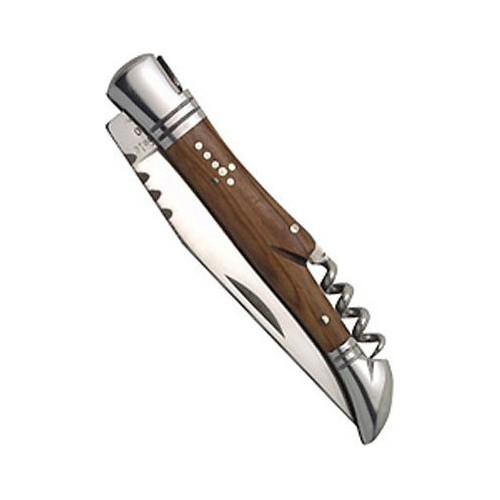 Nóż składany Laguiole Classic Multi z rękojeścią z drewna oliwnego, 20,2 cm
