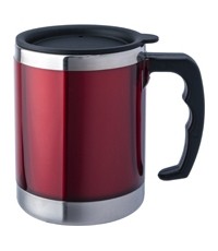 Termokubek Kubek termiczny BasicNature Beaker MUG - Stal nierdzewna, 0,42 l, czerwony
