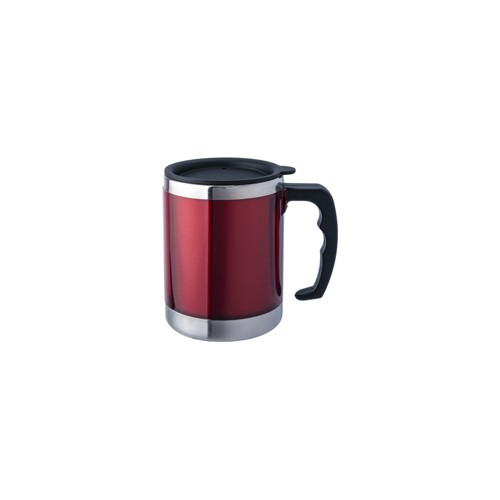 Termokubek Kubek termiczny BasicNature Beaker MUG - Stal nierdzewna, 0,42 l, czerwony