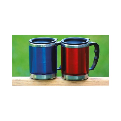 Termokubek Kubek termiczny BasicNature Beaker MUG - Stal nierdzewna, 0,42 l, czerwony