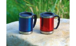 Termokubek Kubek termiczny BasicNature Beaker MUG - Stal nierdzewna, 0,42 l, czerwony