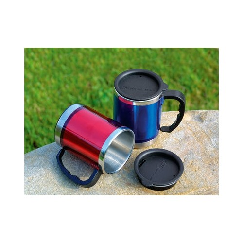 Termokubek Kubek termiczny BasicNature Beaker MUG - Stal nierdzewna, 0,42 l, czerwony