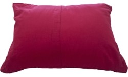 Pompowana poduszka podróżna turystyczna BasicNature Travel - 40x30 cm, Czerwona