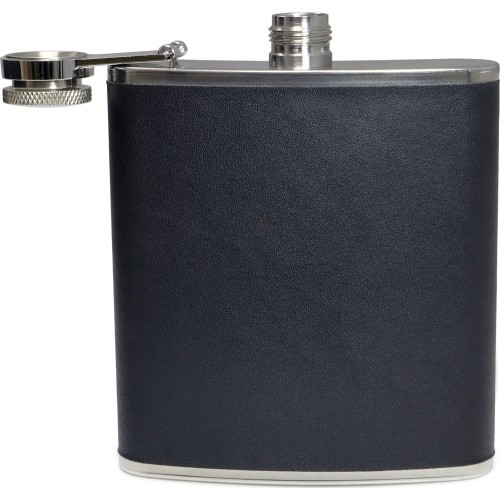 BasicNature Hip flask 'Leather'