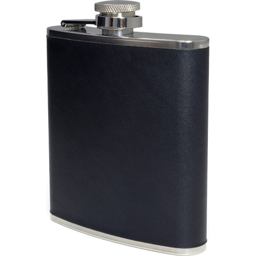 BasicNature Hip flask 'Leather'
