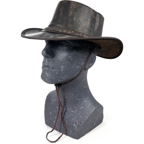 Origin Outdoors Leather Hat 'Crushable'
