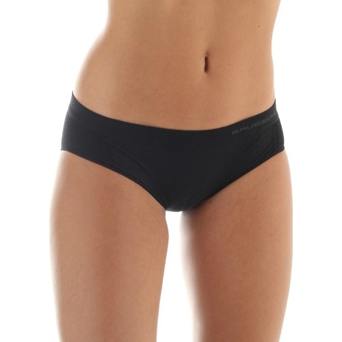 Damskie majtki bezszwowe Brubeck Wool Comfort - Czarny