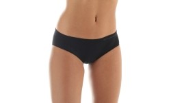 Damskie majtki bezszwowe Brubeck Wool Comfort - Czarny