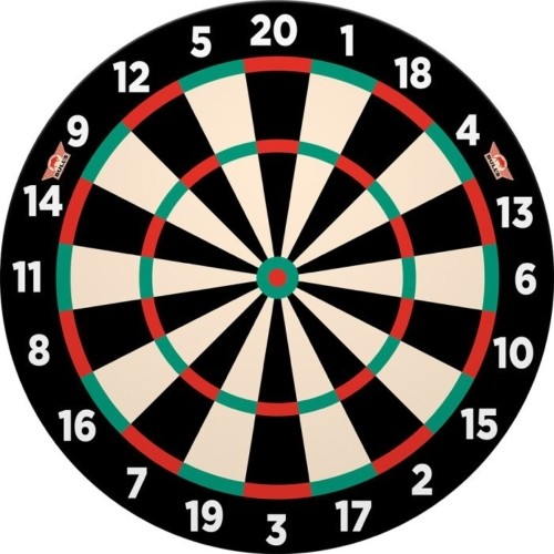 Magnetic Paper Dartboard Cabinet Set Bull’s