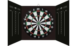 Magnetic Paper Dartboard Cabinet Set Bull’s