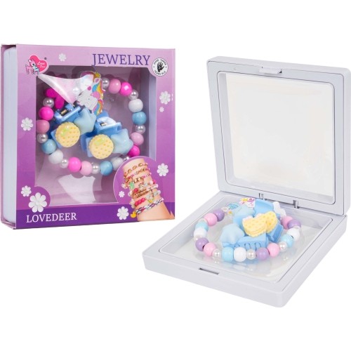 White Flower Unicorn Jewelry Set