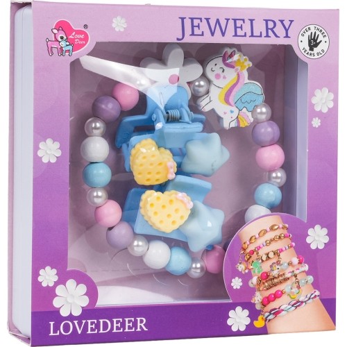 White Flower Unicorn Jewelry Set