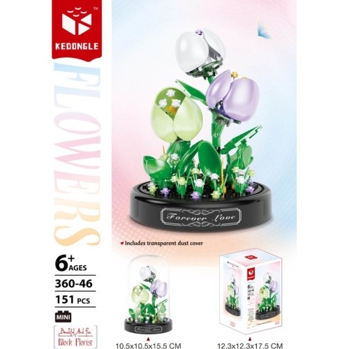 Blossom set with lampshade 151el.