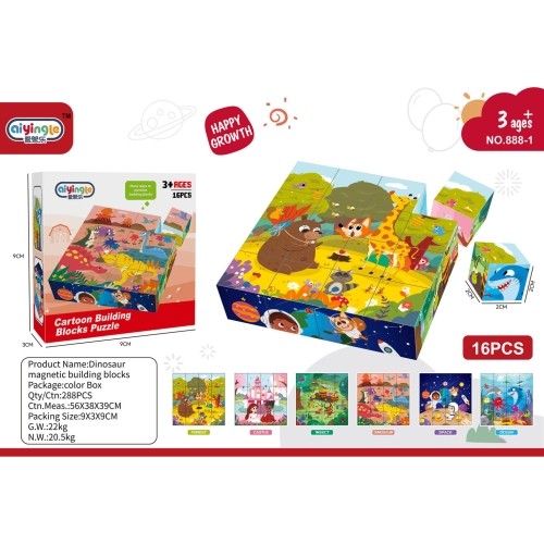 Mini Magnetic Cubes Set 16el.