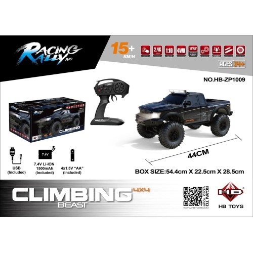 R/C Terrain car CLIMBING BEAST 4x4 1:10 Black