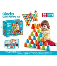 Coloured cups arcade game